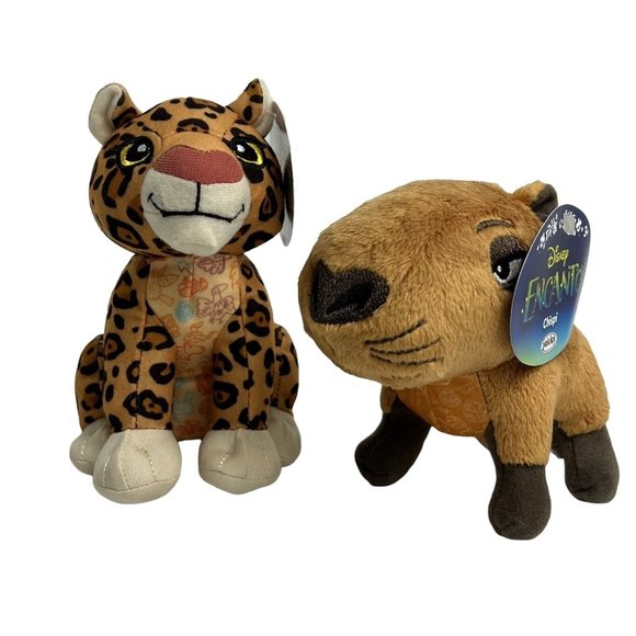 Disney Encanto Capybara Chispi And Jaguar Small Plush Jakks Toys Stuffed Animal - Picture 1 of 12